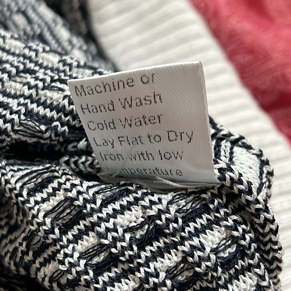 MING WANG women’s one- button jacket. Black/ cream design. Large - Picture 5 of 8